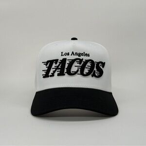 Los Angeles Tacos Black and White Snapback Hat